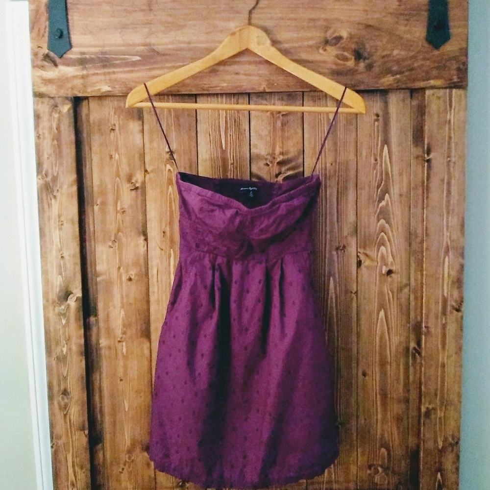 Purple Strapless AE Summer Dress Size 2👗